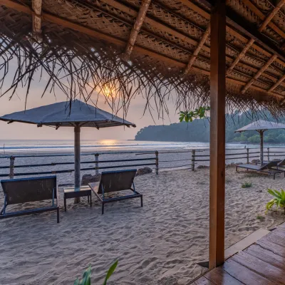 Private beach at The Bayagonda Goa